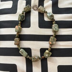 Vintage Statement Stone Necklace